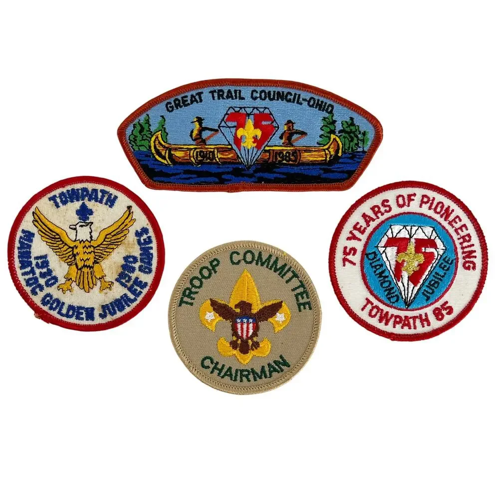 80s BSA Boy Scouts of America patches 1980s vintage set of 4